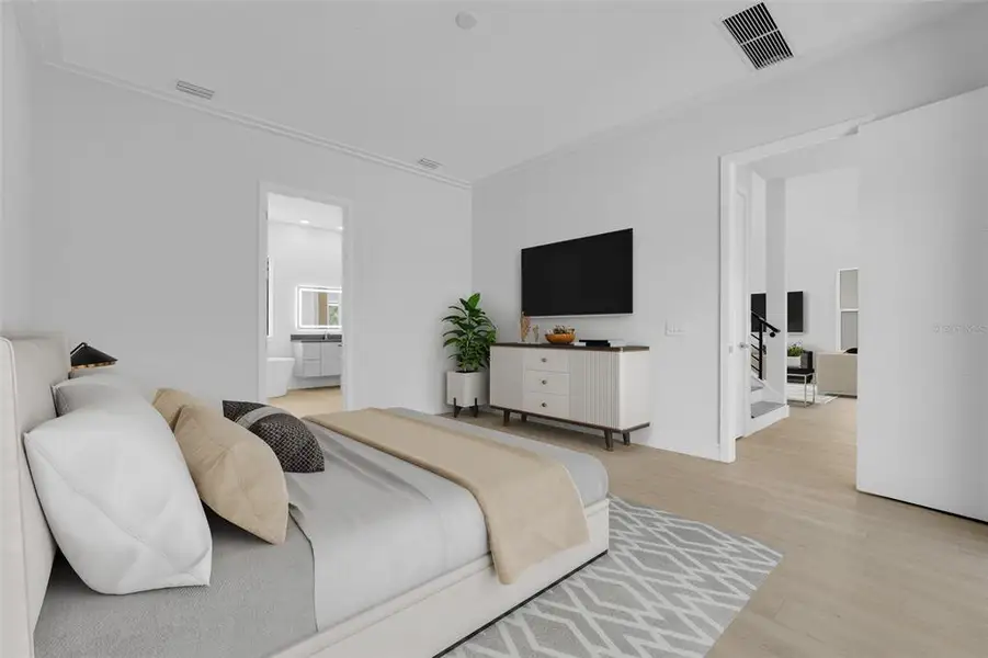 Furnished interior view inside a new home in Hampton Green at Providence, Davenport (Image 21).