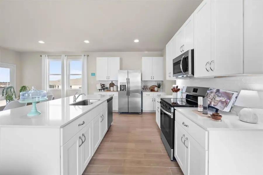 Furnished interior view inside a new home in Edgebrooke, Pflugerville (Image 3). Furnished interior view inside a new home in Edgebrooke, Pflugerville (Image 3).