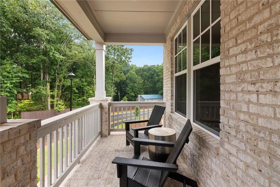 Exterior details and patio area of a home in Creekside, Dawsonville (Image 3). Exterior details and patio area of a home in Creekside, Dawsonville (Image 3).