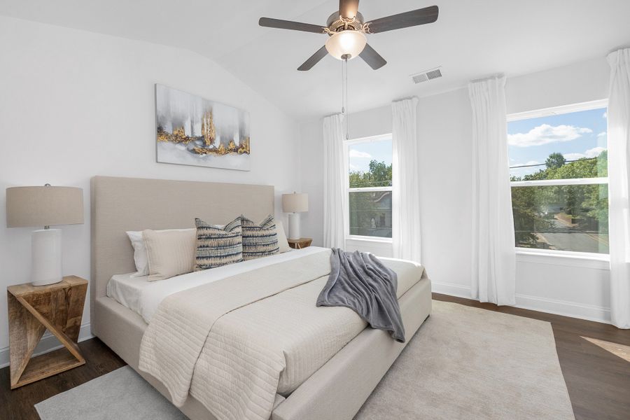 Representative furnished interior of a home built from the Units A-F by Red Cedar Homes in West End Townhomes, Charlotte (Image 22).