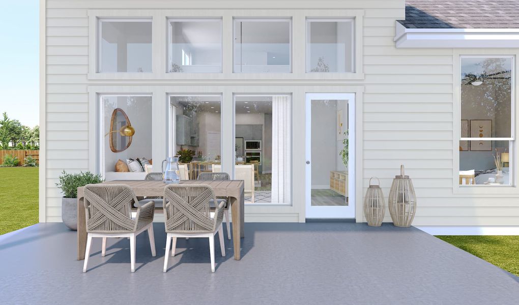 Representative exterior details of a home built from the Longspur by Tri Pointe Homes in Oakhill Reserve, Tomball (Image 3).