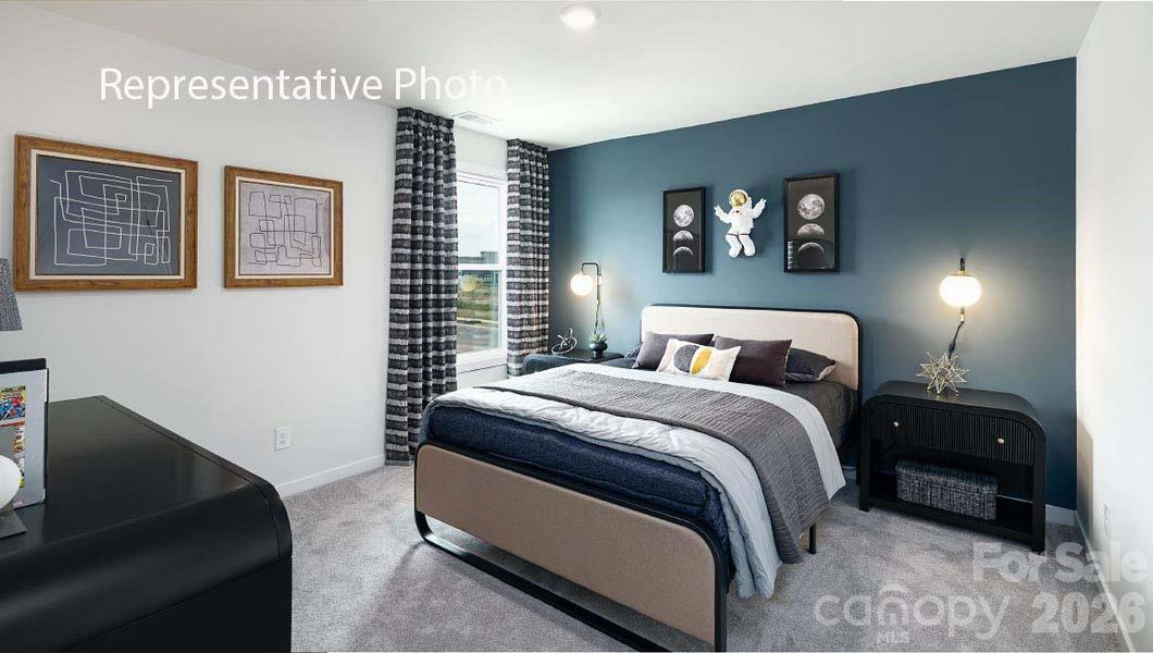 Furnished interior view inside a new home in Sanctuary at Southgate, Indian Trail (Image 30).