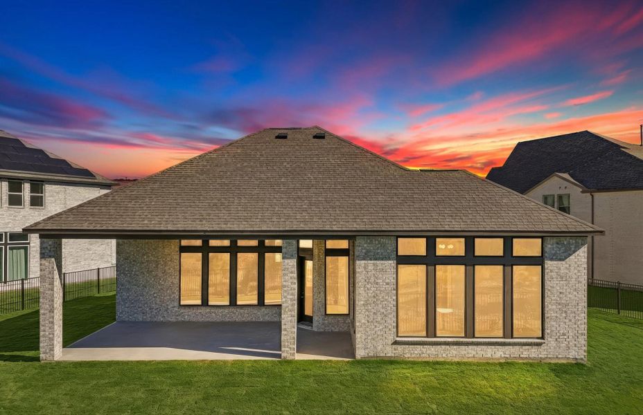 Exterior details and patio area of a home in Bridgeland 60′, Cypress (Image 22).