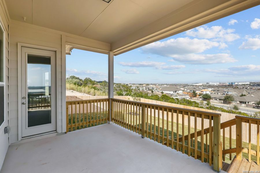 Exterior details and patio area of a home in Ladera, San Antonio (Image 23).