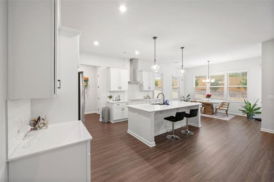 Furnished interior view inside a new home in Enclave at Edgewater, Holly Springs (Image 13).
