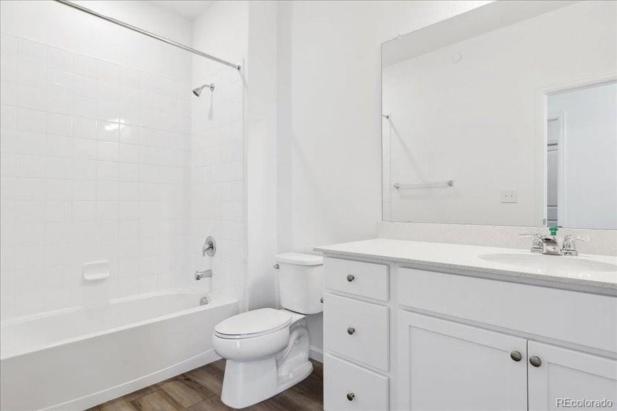 Furnished interior view inside a new home in Pacific Collection at The Townes at Skyline Ridge, Castle Pines (Image 9).