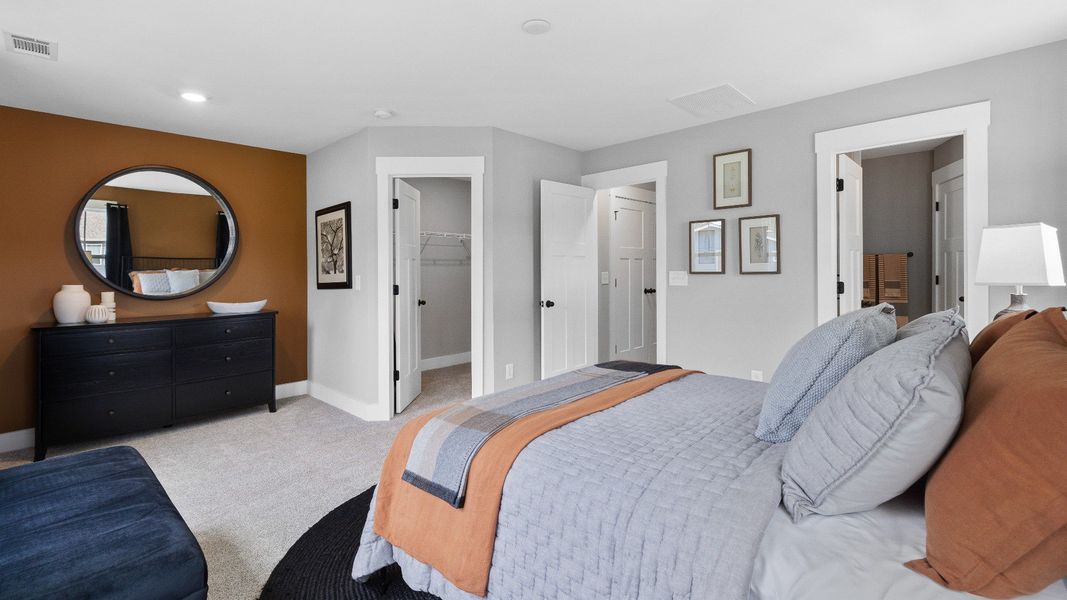 Representative furnished interior of a home built from the Corner Litchfield by DRB Homes in Saluda Crossing, Piedmont (Image 31).