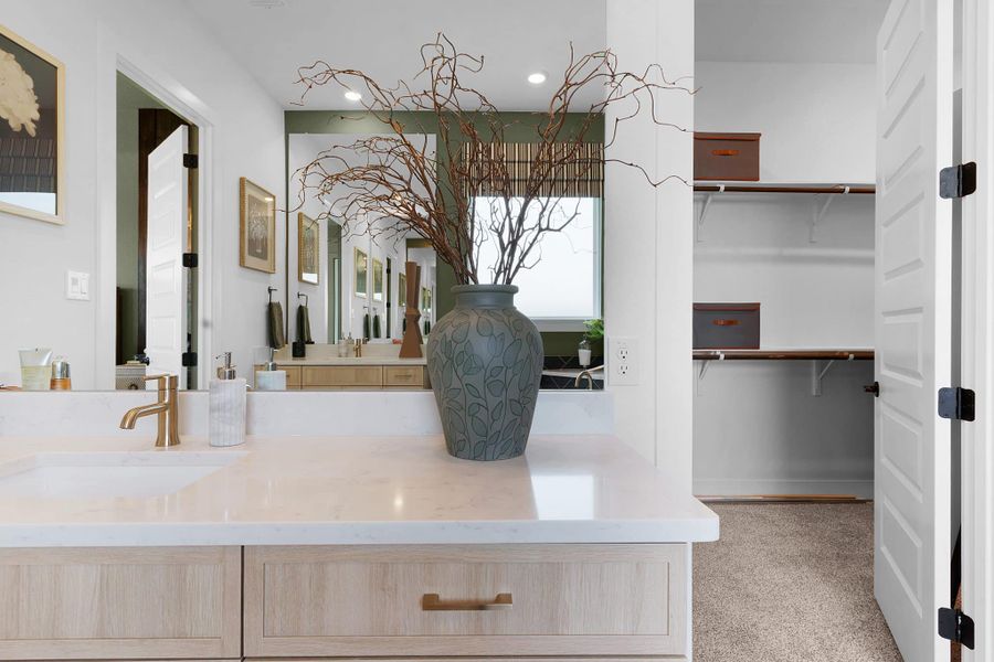 Furnished interior view inside a new home in Lariat, Liberty Hill (Image 111).