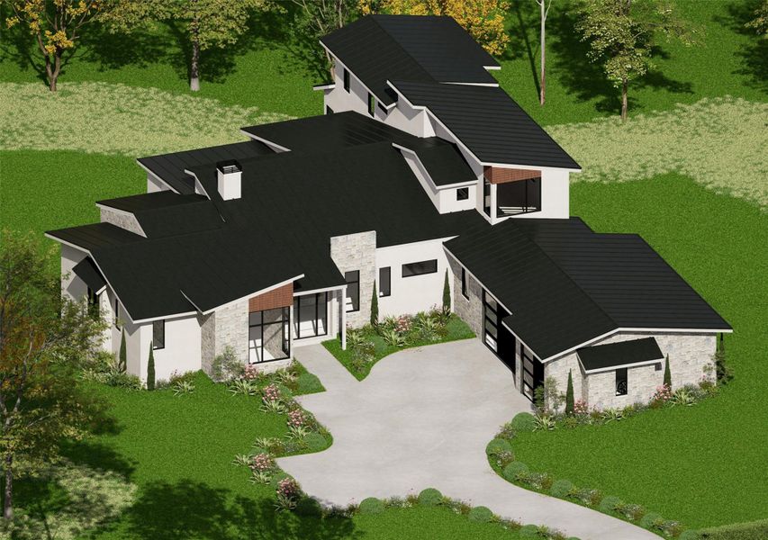 3D Rendering of completed structure