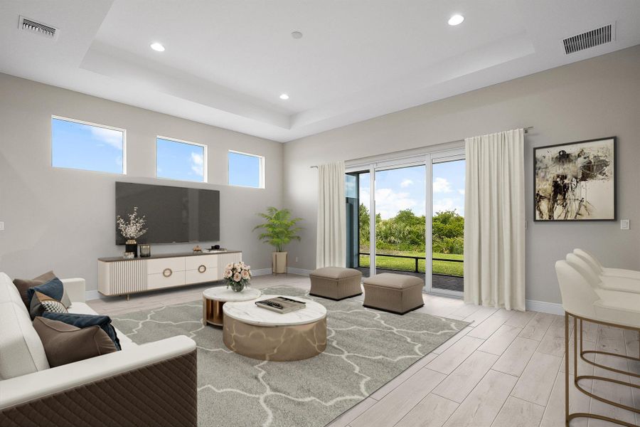 Furnished interior view inside a new home in , Port St. Lucie (Image 10).