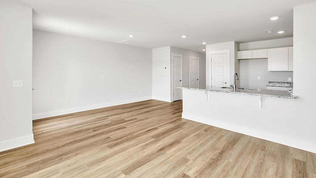 Spacious, unfurnished interior of a new home in The Landing at Sidbury Station, Castle Hayne (Image 18). Spacious, unfurnished interior of a new home in The Landing at Sidbury Station, Castle Hayne (Image 18).