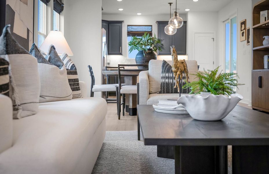 Representative furnished interior of a home built from the Compass by Del Webb in Del Webb Austin at Lost Pines, Bastrop (Image 52).
