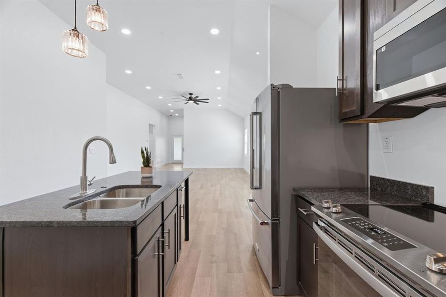 Furnished interior view inside a new home in , Dallas (Image 10).