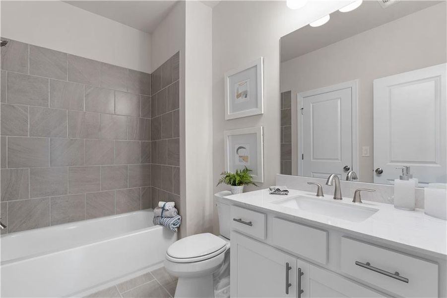 Furnished interior view inside a new home in Palisades Single Family, Cumming (Image 36).