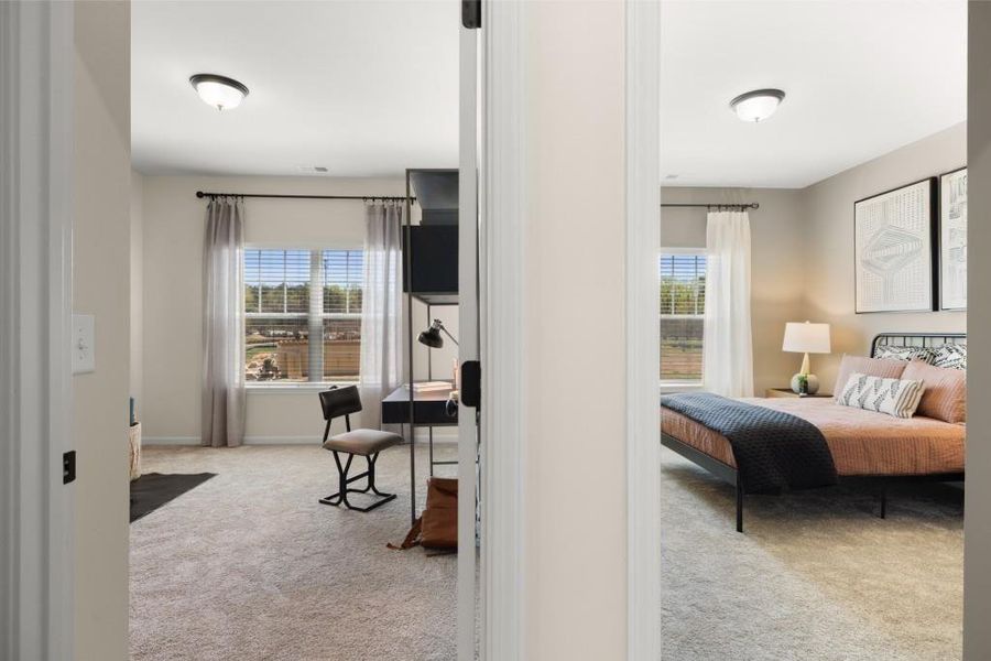 Furnished interior view inside a new home in Franklin Manor, Lawrenceville (Image 23). Furnished interior view inside a new home in Franklin Manor, Lawrenceville (Image 23).