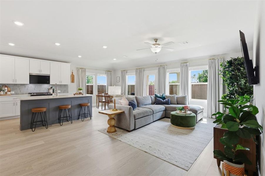 Furnished interior view inside a new home in Tesoro at Chisholm Trail Ranch, Crowley (Image 19).