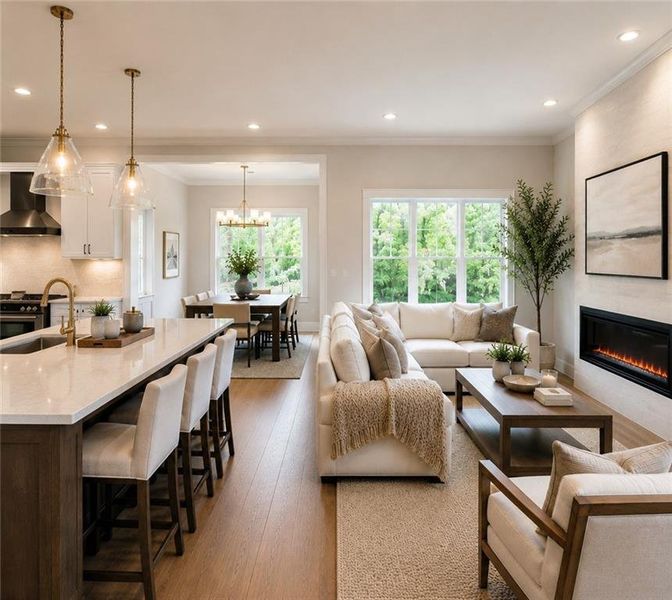 Furnished interior view inside a new home in , McDonough (Image 11).