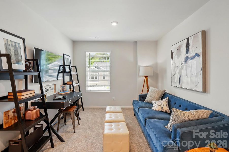 Furnished interior view inside a new home in Arbor Chase, Clover (Image 14). Furnished interior view inside a new home in Arbor Chase, Clover (Image 14).