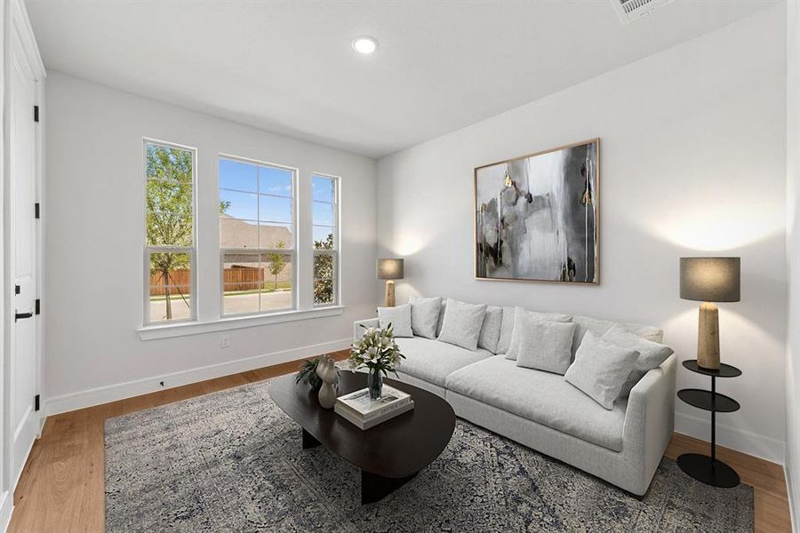 Furnished interior view inside a new home in Lincoln Pointe, Van Alstyne (Image 24).