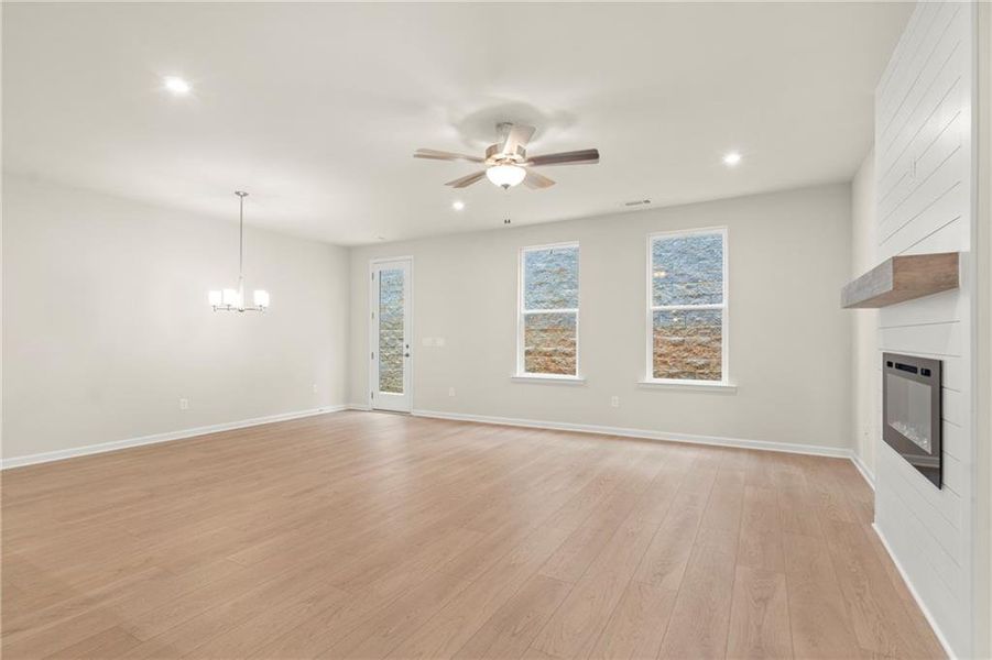 Spacious, unfurnished interior of a new home in The Village at Shallowford, Kennesaw (Image 19).