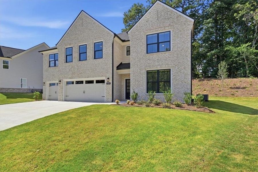 Front exterior of a new home in , Lawrenceville, GA, highlighting curb appeal (Image 31).