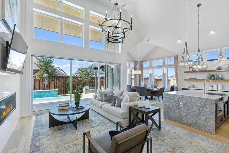 Furnished interior view inside a new home in South Pointe, Mansfield (Image 9). Furnished interior view inside a new home in South Pointe, Mansfield (Image 9).