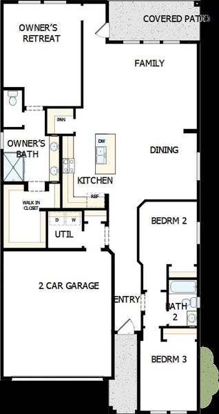2D floor plan layout of this home in Artesa at Soleo, San Tan Valley, AZ (Image 2). 2D floor plan layout of this home in Artesa at Soleo, San Tan Valley, AZ (Image 2).