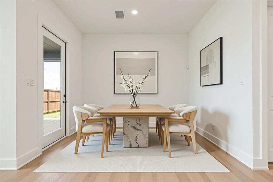 Furnished interior view inside a new home in Cottages of Celina, Celina (Image 12). Furnished interior view inside a new home in Cottages of Celina, Celina (Image 12).