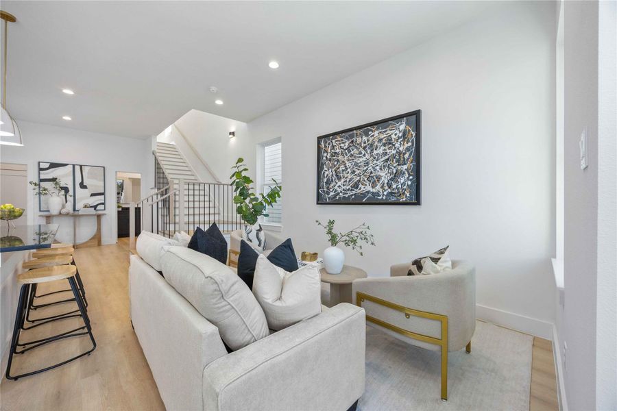 Furnished interior view inside a new home in , Houston (Image 11).