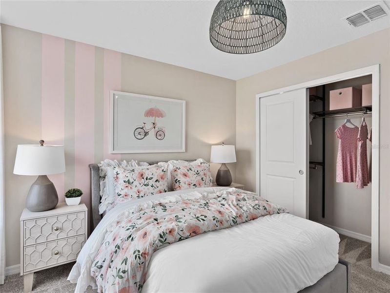 Furnished interior view inside a new home in EverBe, Orlando (Image 26). Furnished interior view inside a new home in EverBe, Orlando (Image 26).