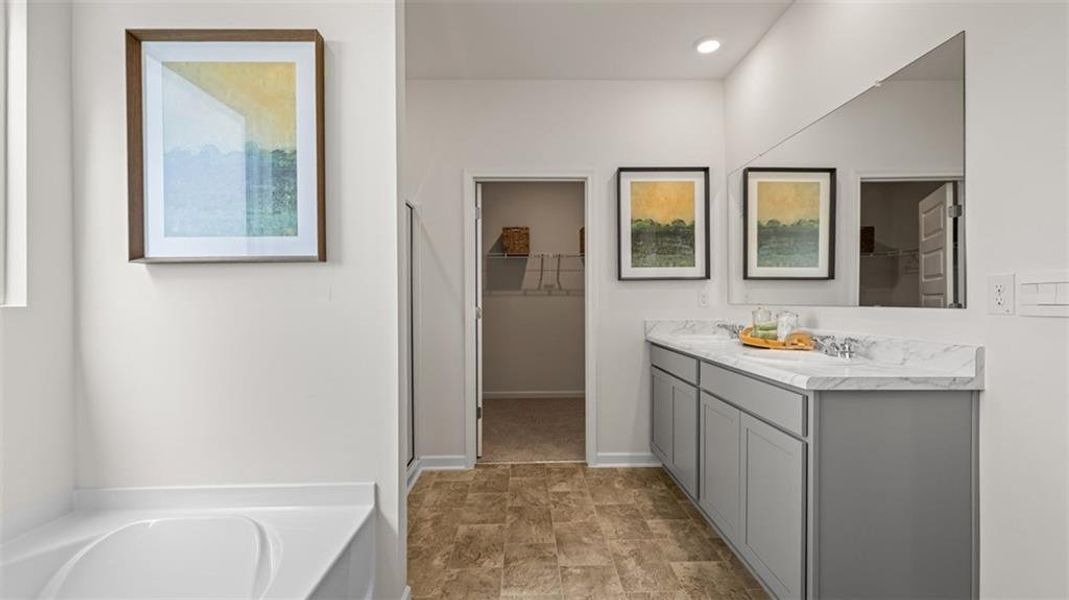 Furnished interior view inside a new home in Jackson Landing, Jefferson (Image 39).