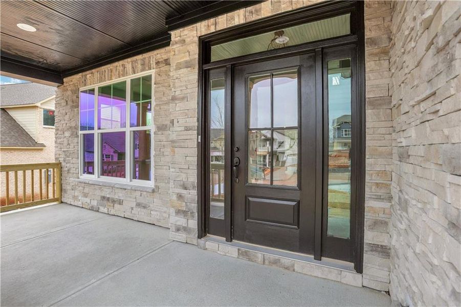 Exterior details and patio area of a home in Cambridge, Flowery Branch (Image 3). Exterior details and patio area of a home in Cambridge, Flowery Branch (Image 3).