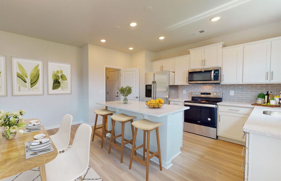 Furnished interior view inside a new home in Hamlet at Carothers Crossing, La Vergne (Image 10).