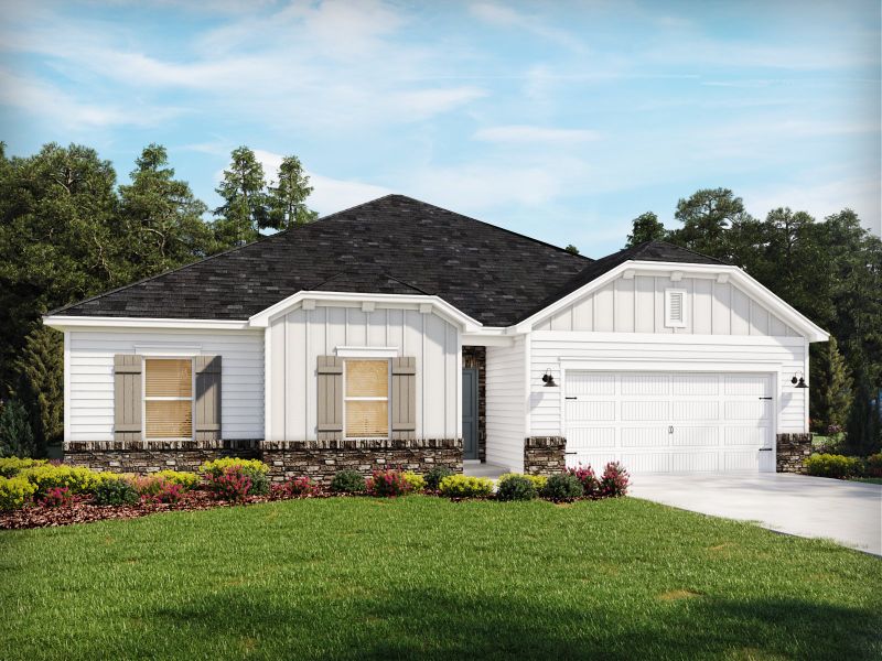 Front exterior of a home in the Calabash Station community, located in Calabash, NC (Image 1).