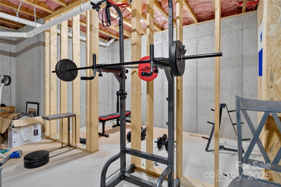 Two storage areas in basement for all your extra "stuff" Two storage areas in basement for all your extra "stuff"