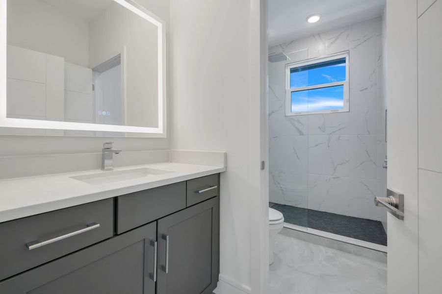 Representative furnished interior of a home built from the Courtyard 50 by ABD Development in Hampton Green at Providence, Davenport (Image 17).