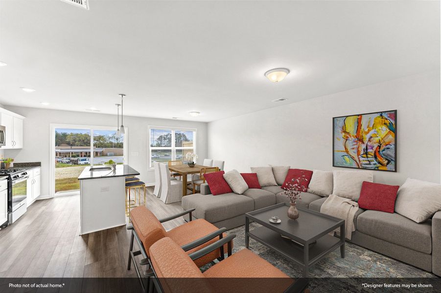 Furnished interior view inside a new home in Nichols Landing, Charlotte (Image 4).