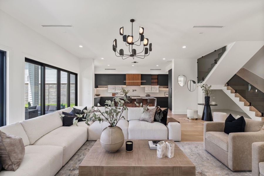 Furnished interior view inside a new home in , Houston (Image 18).