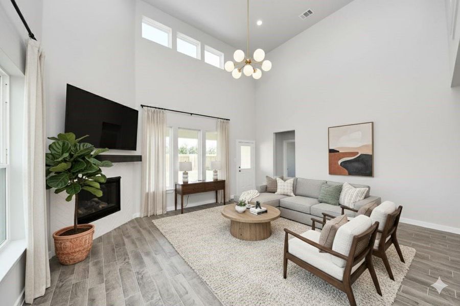 Virtually Staged - Living Room. Sample photo of completed home with similar floor plan. Actual colors and selections may vary.