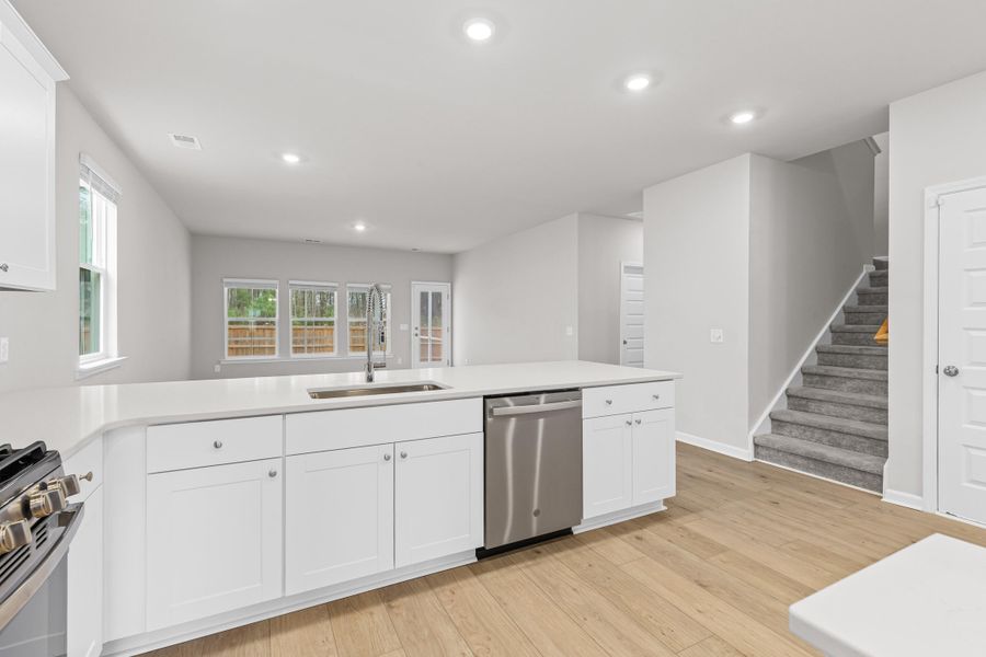 Furnished interior view inside a new home in Sweetgrass at Summers Corner, Summerville (Image 5).
