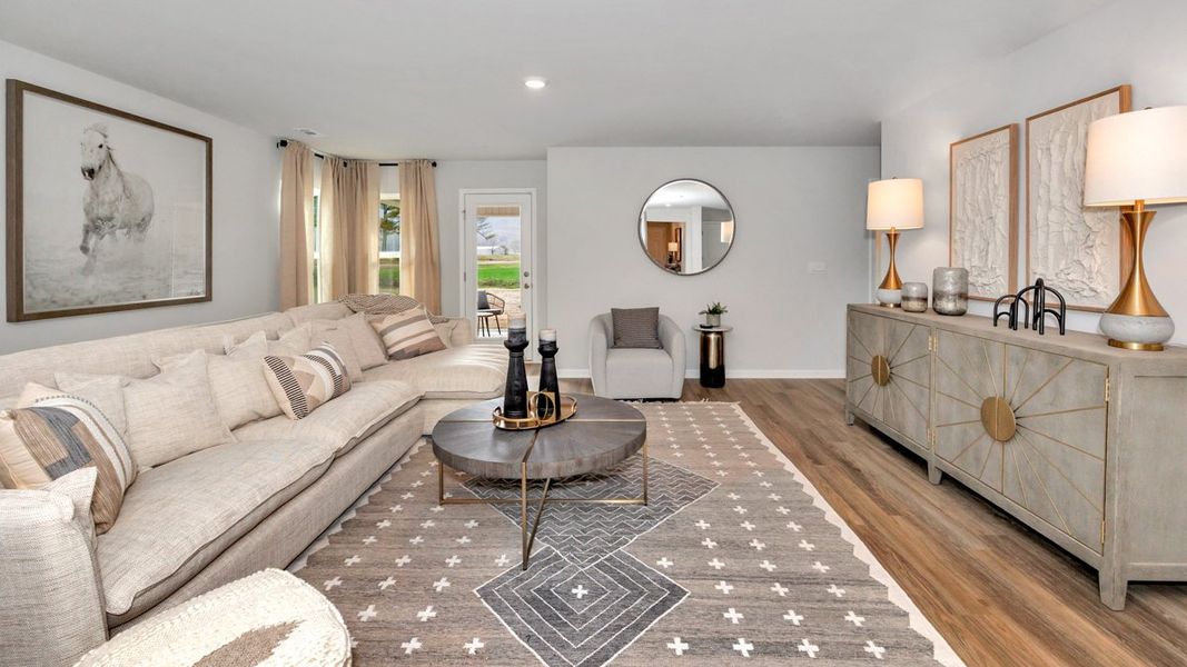 Representative furnished interior of a home built from the Lakeside by D.R. Horton in Bailey Park, Fayetteville (Image 18).