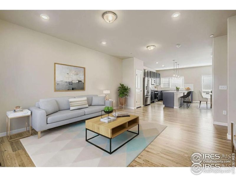 Functional open floor plan