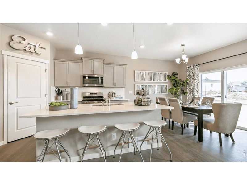 Furnished interior view inside a new home in Vantage, Berthoud (Image 7). Furnished interior view inside a new home in Vantage, Berthoud (Image 7).