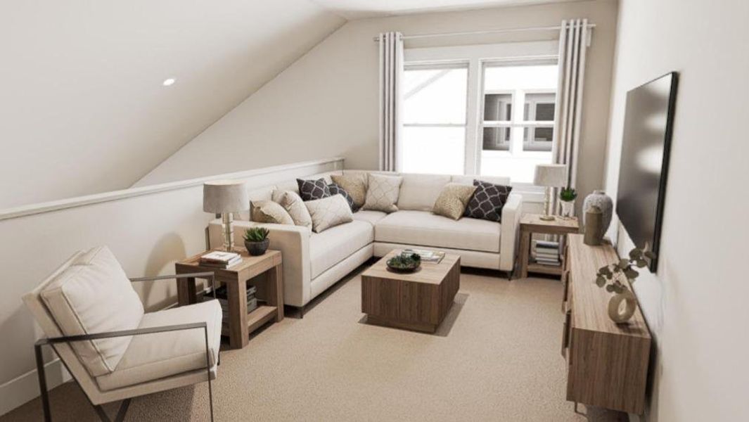 Furnished interior view inside a new home in Allen Park, Raleigh (Image 10).
