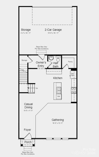 Structural options added: Alternate owner’s bath, and tray ceiling in owner’s suite.