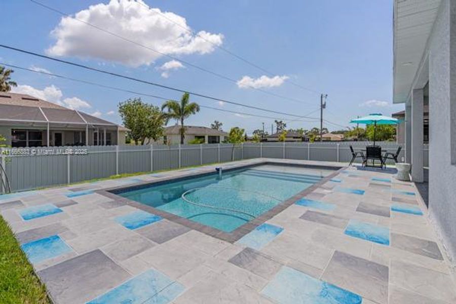 Exterior details and patio area of a home in , Cape Coral (Image 22).
