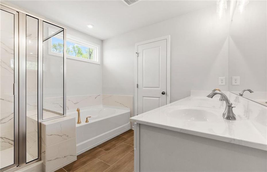 Furnished interior view inside a new home in Reunion, Flowery Branch (Image 20).