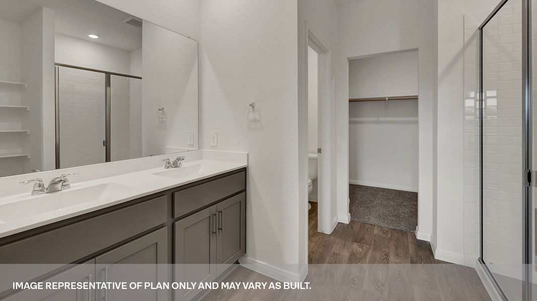 Furnished interior view inside a new home in Trace, San Marcos (Image 9).