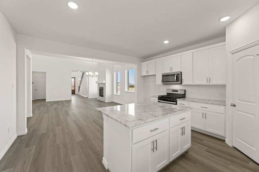 Representative furnished interior of a home built from the Lamar by UnionMain Homes in Elevon, Lavon (Image 9).