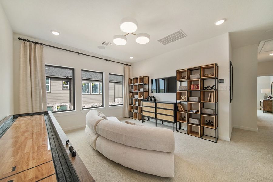 Furnished interior view inside a new home in Grange 45', Katy (Image 31).
